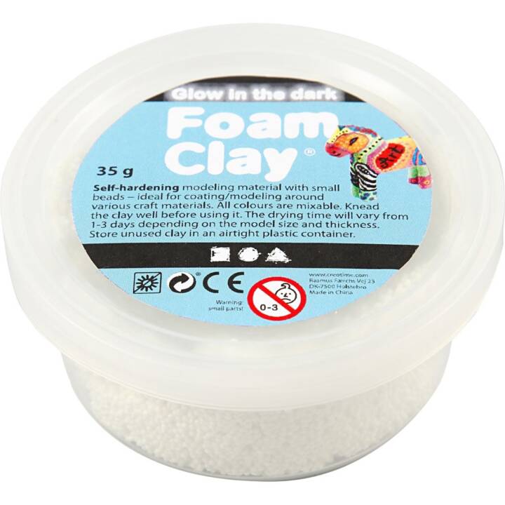 CREATIV COMPANY Pasta per modellare Foam Clay (35 g, Bianco)