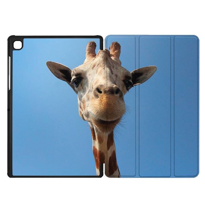 EG coque pour Samsung Galaxy Tab A7 Lite 8.7" (2021) - bleu - girafe