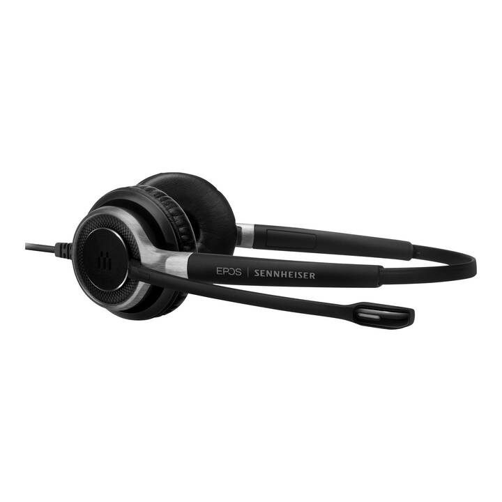 SENNHEISER Office Headset Impact SC 665 (On-Ear, Kabel, Silber, Schwarz)