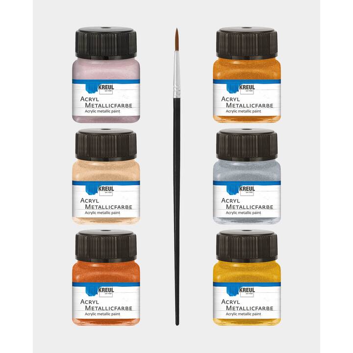 C. KREUL Couleur acrylique Set (6 x 20 ml, Multicolore)