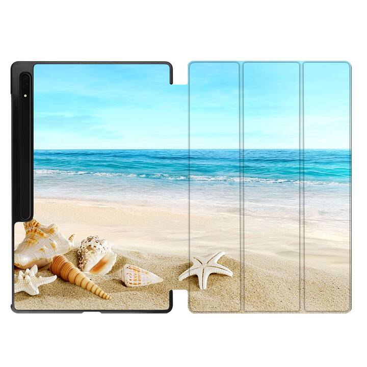 EG Hülle für Samsung Galaxy Tab S8 Ultra 14.6" (2022) - Blau - Strand