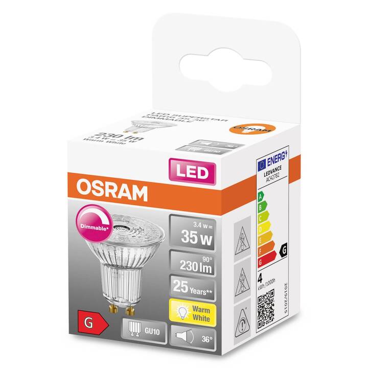 OSRAM Lampadina LED Superstar Par 16 (GU10, 3.4 W)
