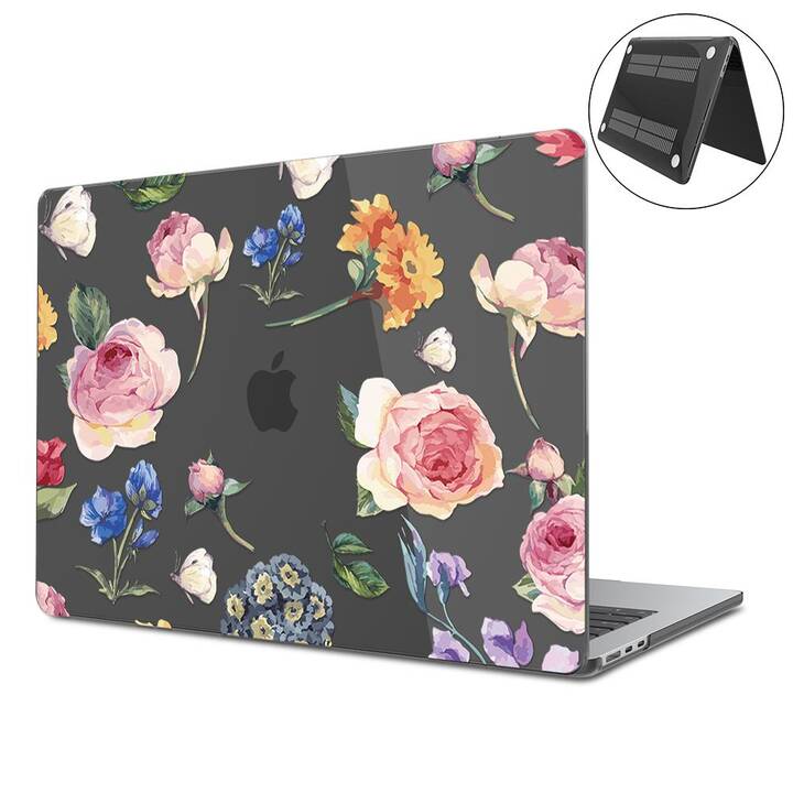 EG Hardcase (Macbook Air 15" M2 2023, Blumen, Transparent)