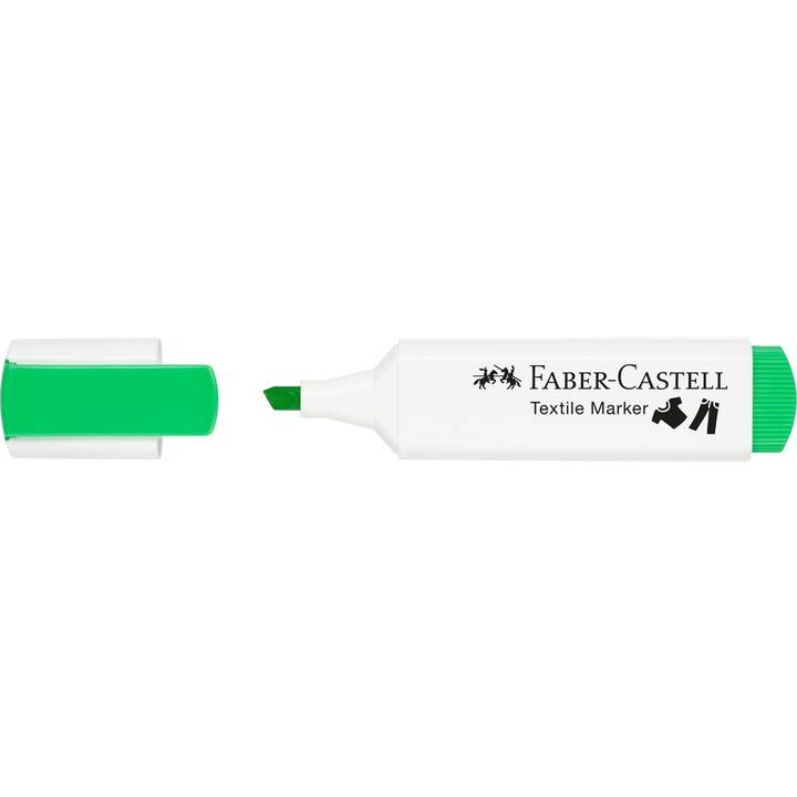 FABER-CASTELL Marcatore tessile (Verde, 1 pezzo)