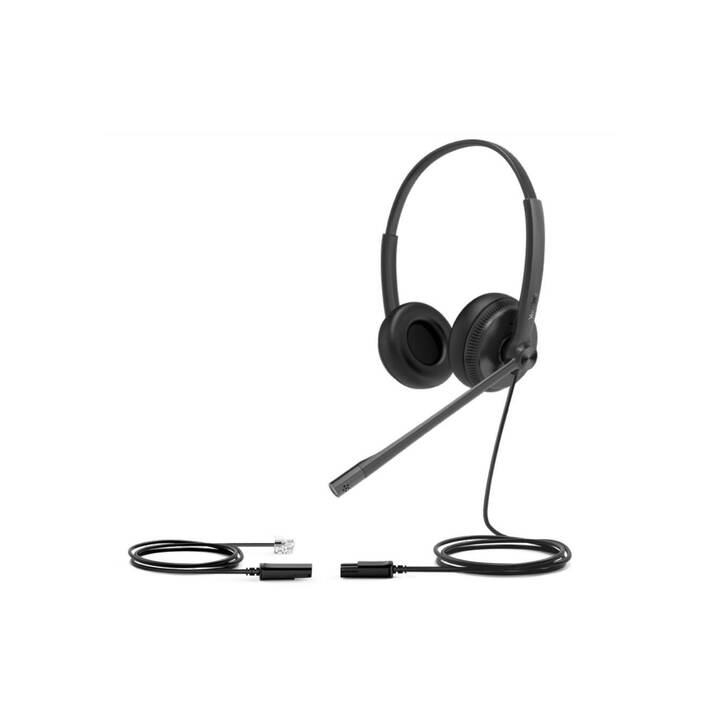 YEALINK Cuffia per ufficio YHS34 Dual (On-Ear, Cavo, Nero)