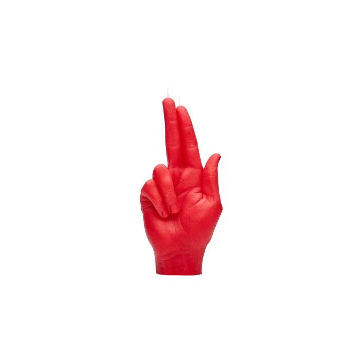 CANDLEHAND Bougie à motifs Gun Fingers (Rouge)