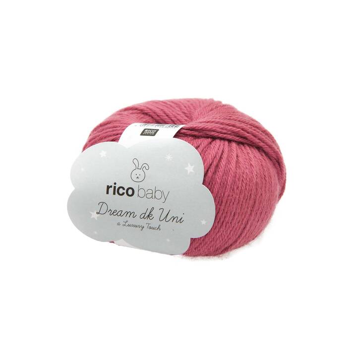 RICO DESIGN Lana  Baby Dream (50 g, Bordeaux, Rosso)