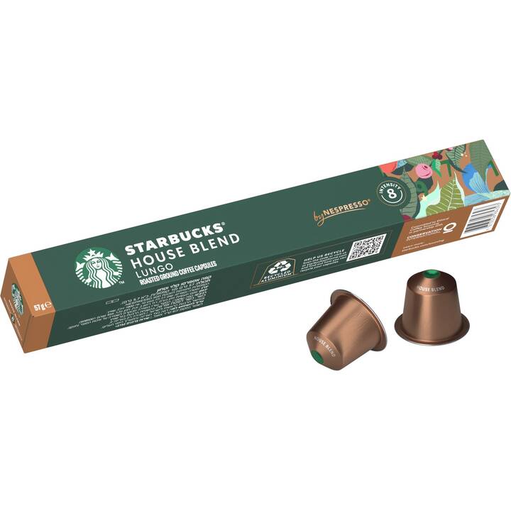 STARBUCKS Kaffeekapseln House Blend Medium Roast (10 Stück)