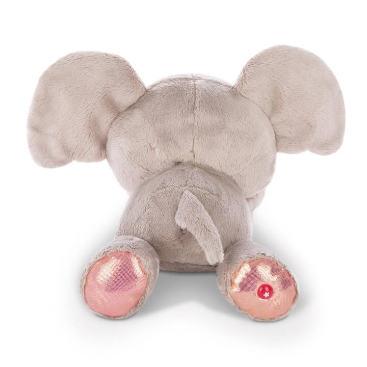 NICI Elefante (25 cm, Grigio, Pink, Rosa)
