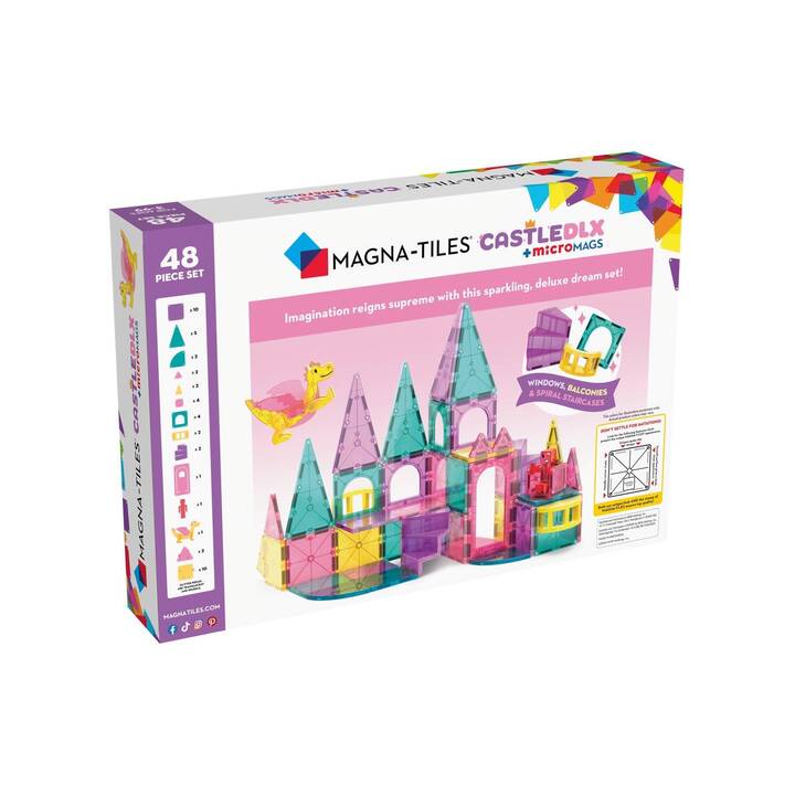 MAGNA-TILES Kunststoffbausätze Schloss Deluxe (48 Stück)