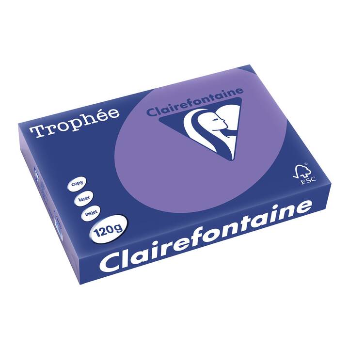 CLAIREFONTAINE Trophèe Carta colorata (250 foglio, A4, 120 g/m2)