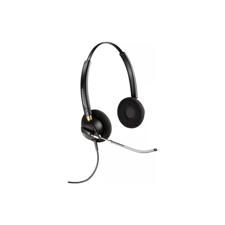 HP Office Headset EncorePro HW520 V (On-Ear, Kabel, Schwarz)