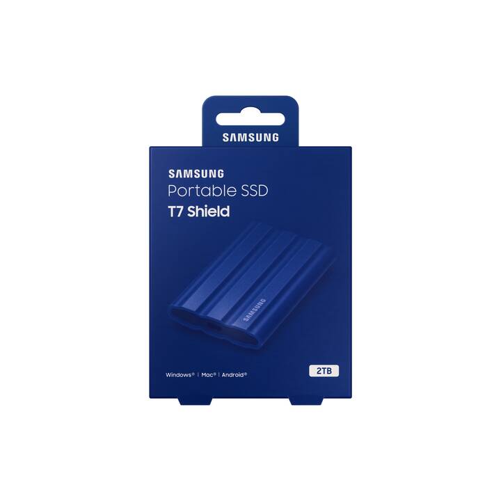 SAMSUNG T7 Shield (USB de type C, 2000 GB, Bleu)