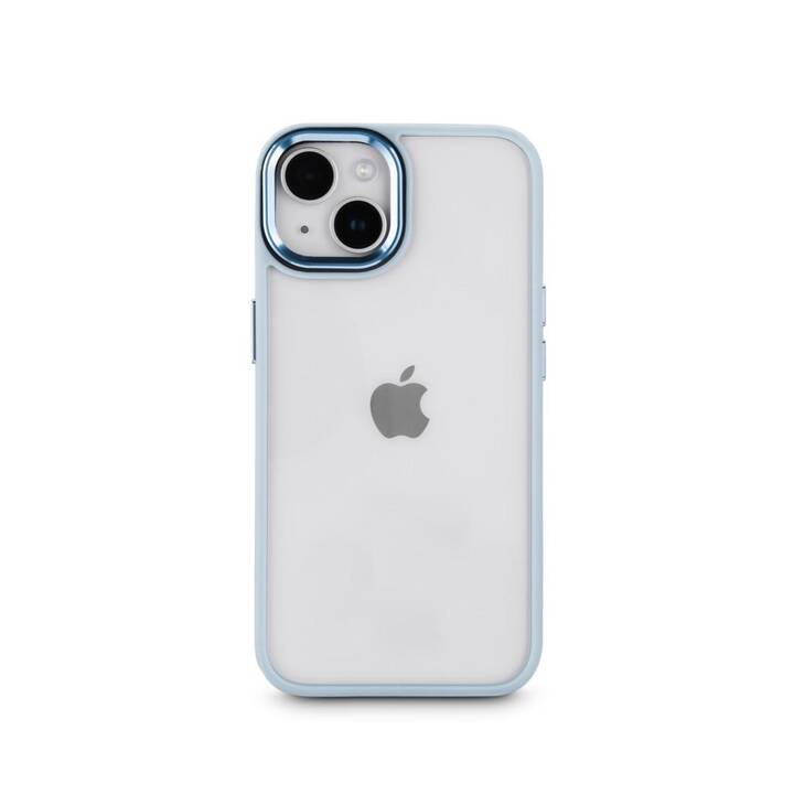 HAMA Backcover Cam Protect (iPhone 14, Bicolore, Transparente, Blu)