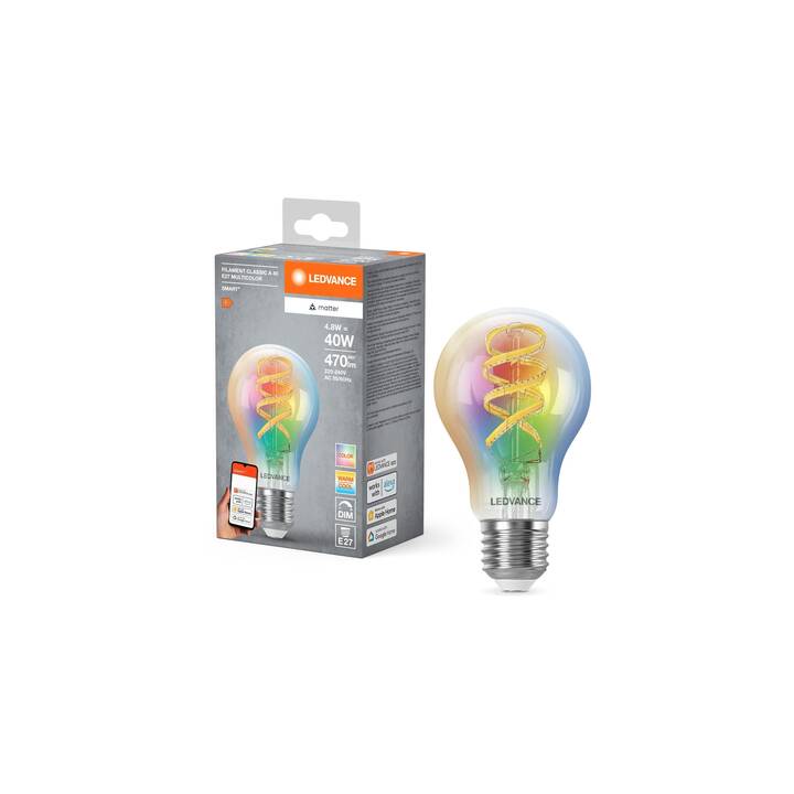 LEDVANCE Ampoule LED SMART+ Matter (E27, WLAN, 4.8 W)
