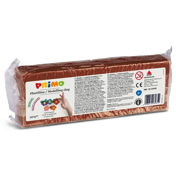 PRIMO Pâte à modeler Burnt Sienna (550 g, Brun)