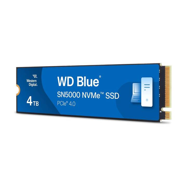 WESTERN DIGITAL WD Blue SN5000 (PCI Express, 4000 GB, Blau)