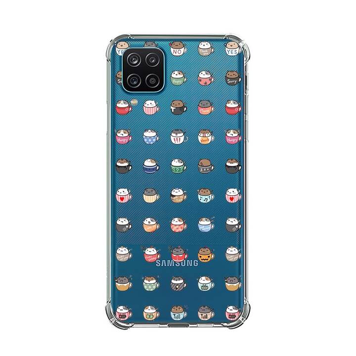 EG Backcover (Galaxy A12, Chats, Transparent)