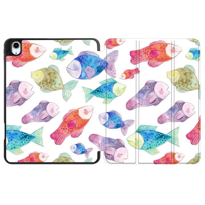 EG Housse (10.9", iPad (10. Gen. 2022), Poisson, Multicolore)