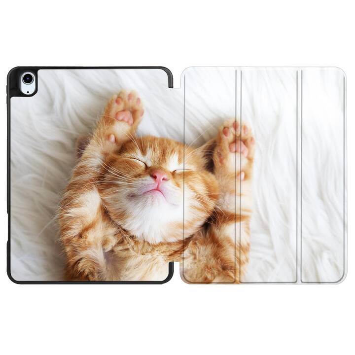 EG coque pour iPad Air 10.9" (2022) 5e génération - marron - chats