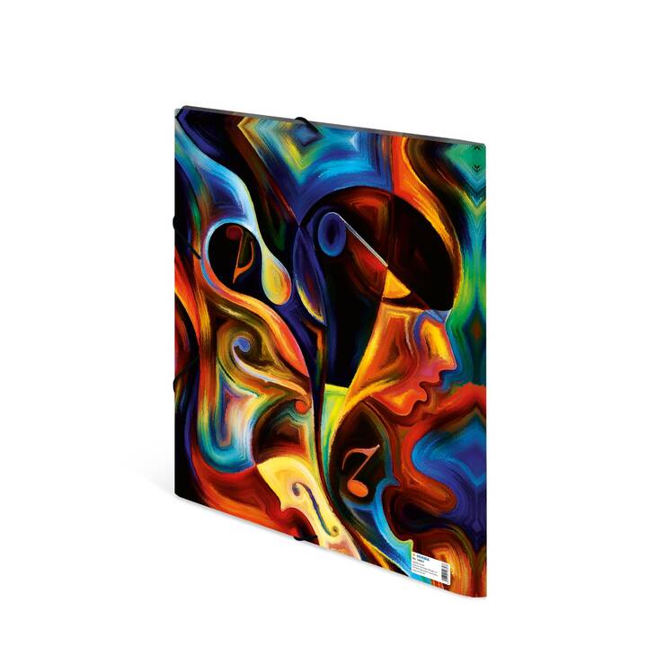 HERMA Cartellina con elastico Artwork (Multicolore, A4, 1 pezzo)