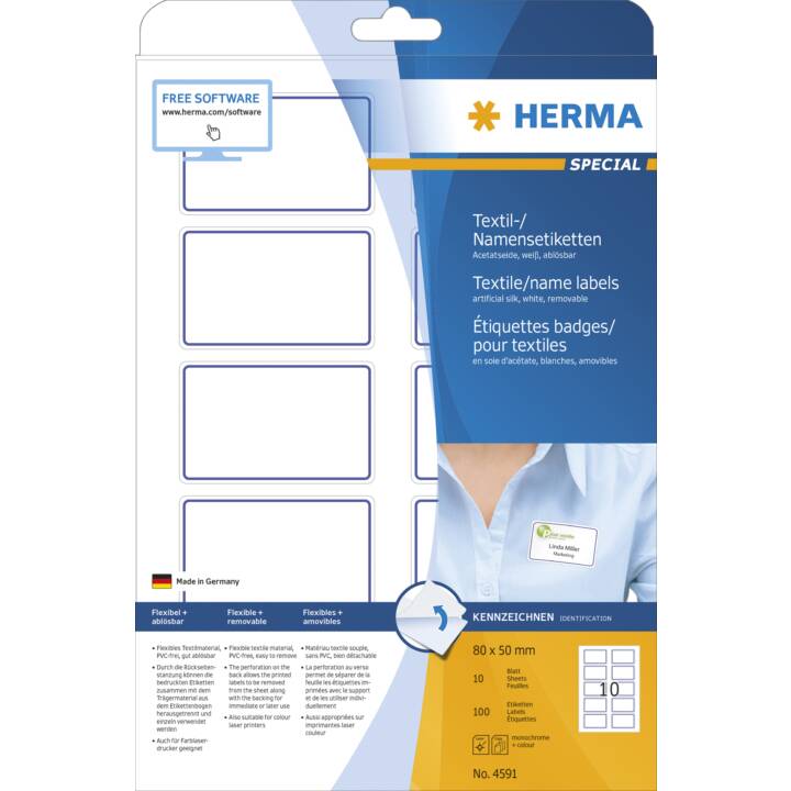 HERMA Special Etiketten (10 Blatt, A4) - Interdiscount