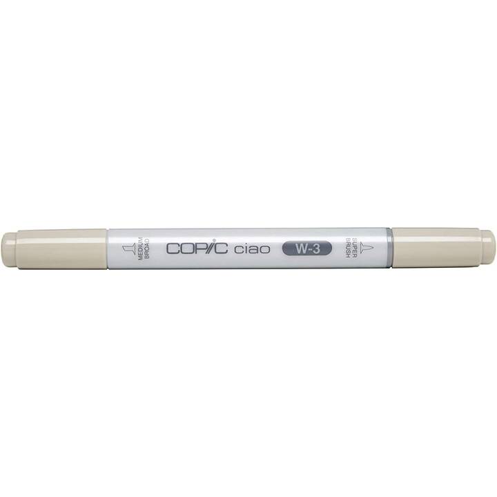 COPIC Grafikmarker Ciao W-3 Warm Gray No.3 (Grau, 1 Stück)