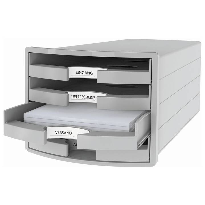 HAN Büroschubladenbox Impuls (A4, C4, Grau)