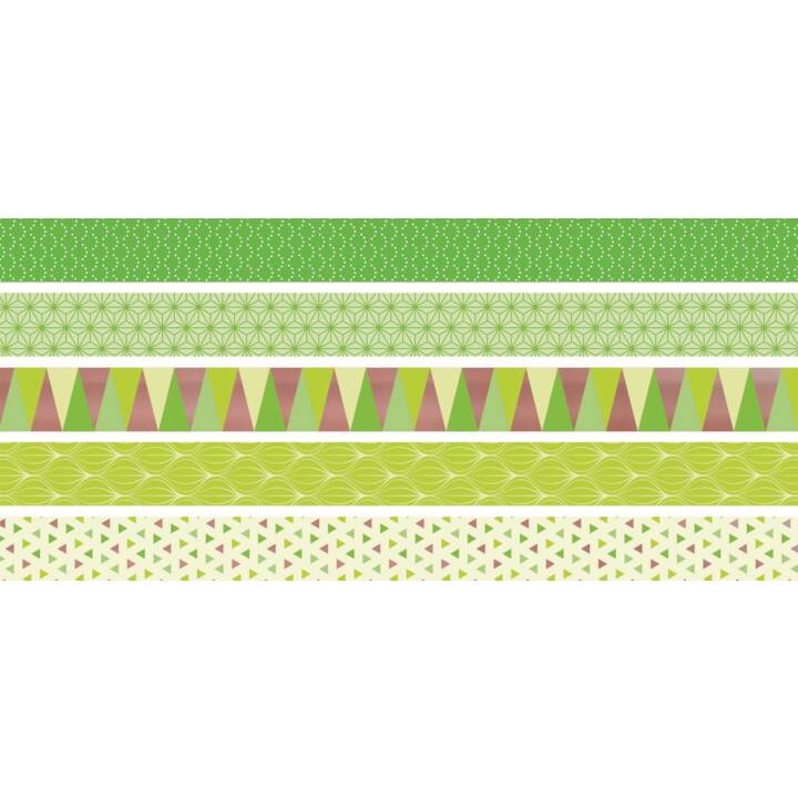 HEYDA Washi Tape Set (Verde, 3 m)