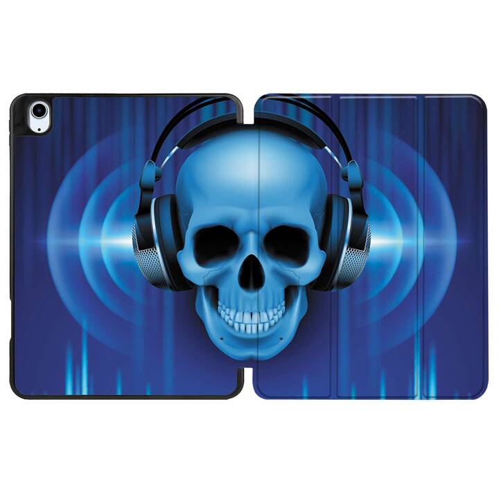 EG coque pour iPad Air 10.9" (2022) 5e génération - bleu - tête de mort