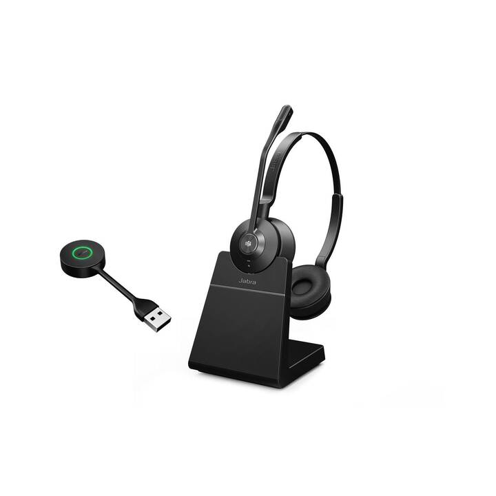 JABRA Office Headset Engage 55 MS (On-Ear, Kabellos, Schwarz)