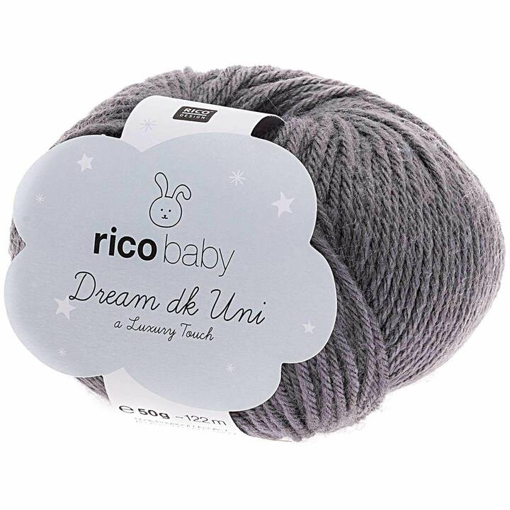 RICO DESIGN Wolle (50 g, Grau, Anthrazit)