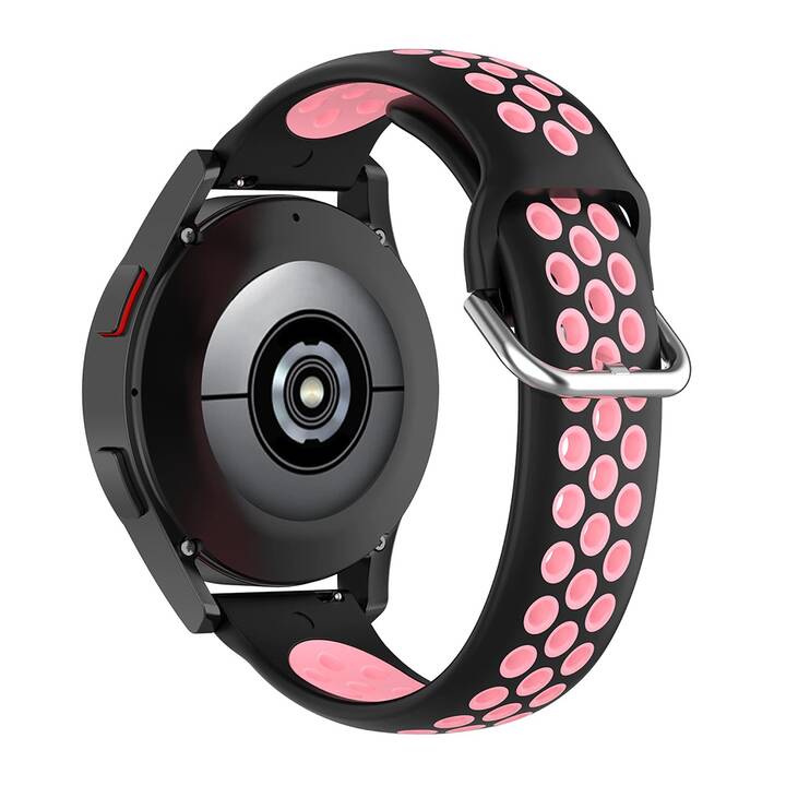 EG Cinturini (Samsung Galaxy Galaxy Watch4 Classic 42 mm, Nero, Rosa)