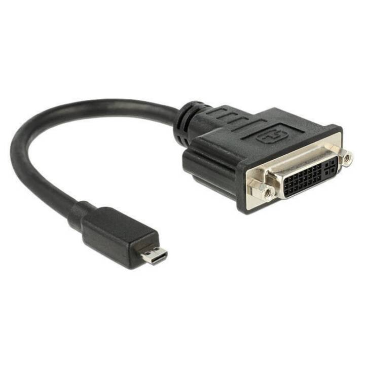 DELOCK Câble de connexion (Fiche Micro HDMI, Prise DVI, 0.2 m)