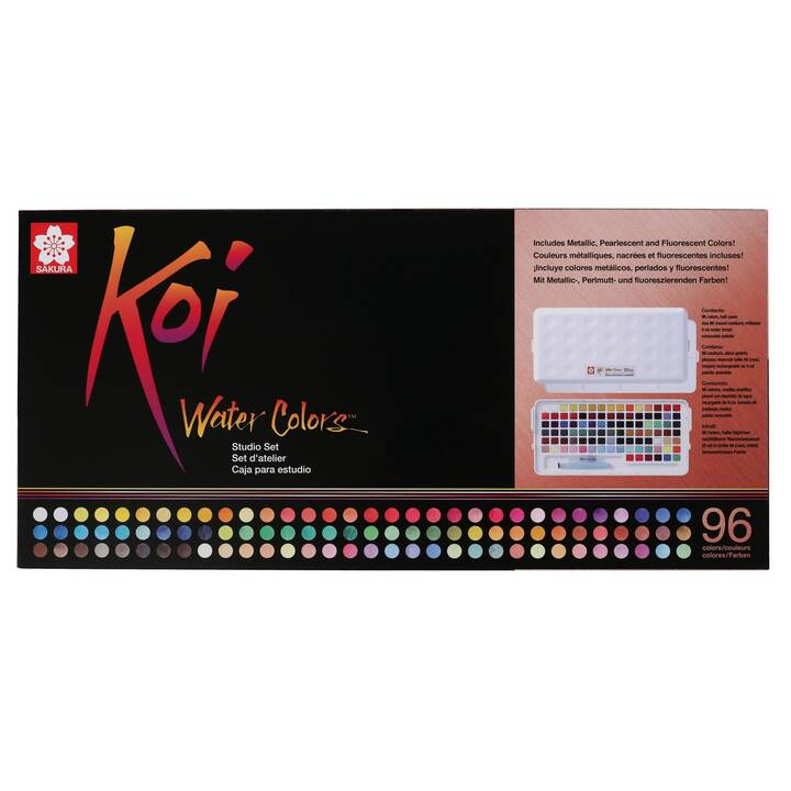 TALENS Peinture aquarelle Koi Set (96 pièce, Multicolore)