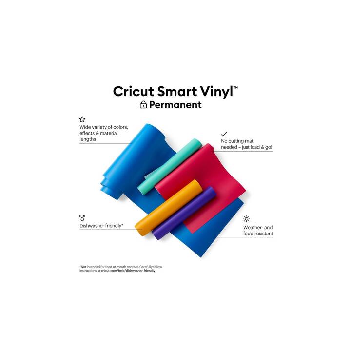 CRICUT Vinylfolie Smart Permanent (33 cm x 91 cm, Violett)