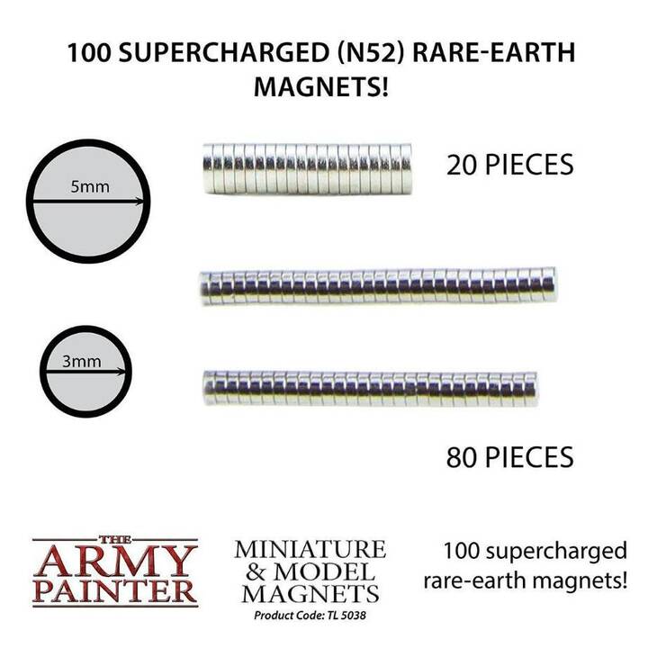 THE ARMY PAINTER Punaises magnétique Miniature and Model (100 Parts)