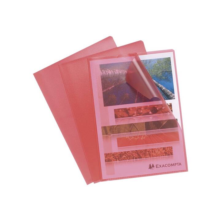 EXACOMPTA Dossiers chemises (Rouge, 100 pièce)