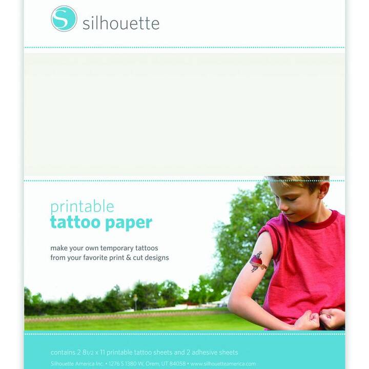 SILHOUETTE Spezialpapier Tattoo (Transparent, 2 Stück)