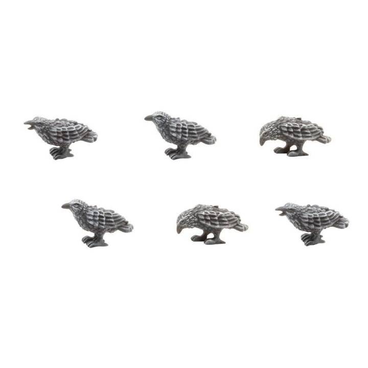 TABLETOP-ART Sitting Ravens Oiseau (6 Parts)
