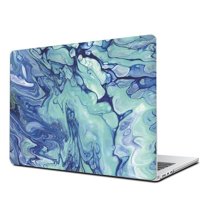 EG Hardcase (MacBook Air 13" M3 2024, Marmor, Blau)