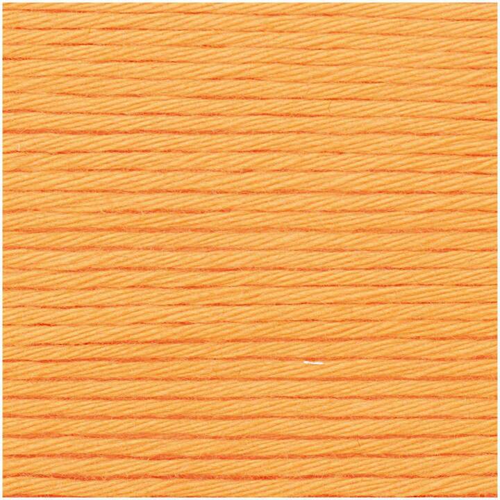RICO DESIGN Laine Creative Cotton Aran (50 g, Jaune, Orange)