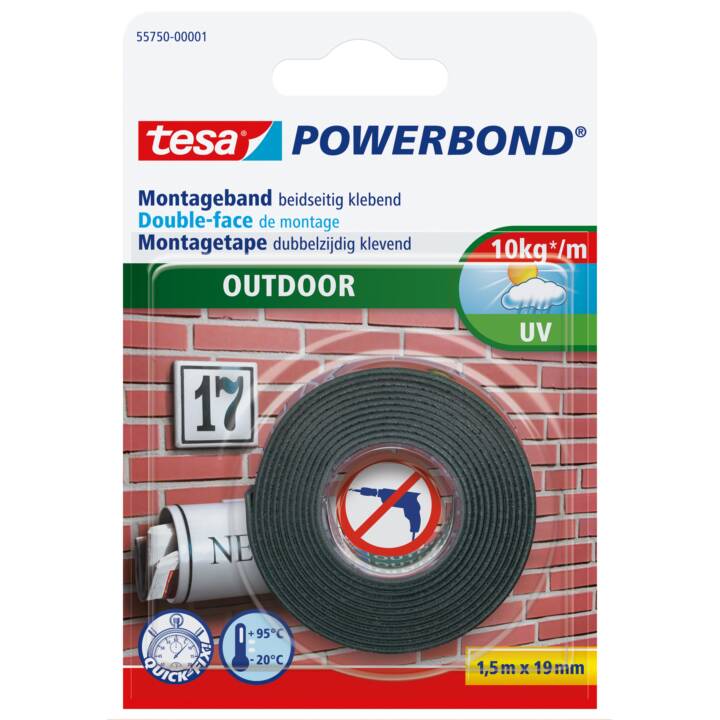 TESA Montageband Powerbond (19 mm x 1.5 m, 1.0 Stück)