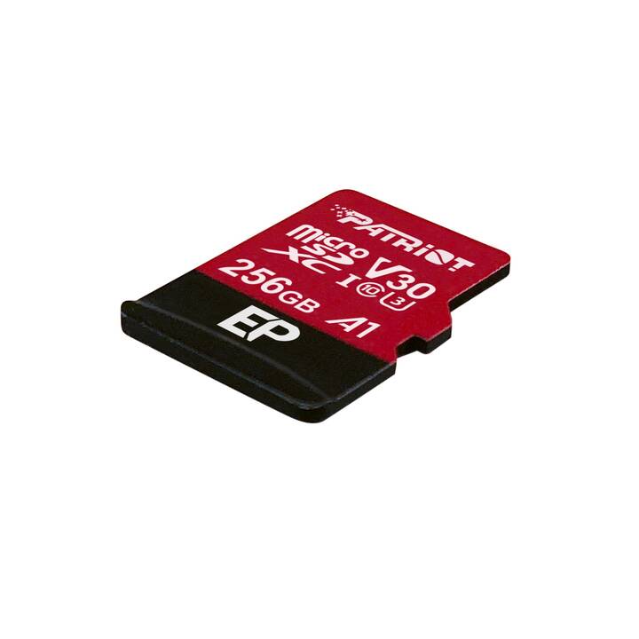 PATRIOT MEMORY MicroSDXC EP (Video Class 30, Class 10, UHS-I Class 3, 256 GB, 100 MB/s)