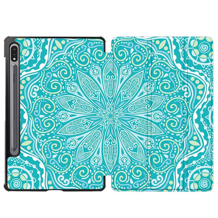 EG Hülle für Samsung Galaxy Tab S8+ 12.4" (2022) - grün - Mandala