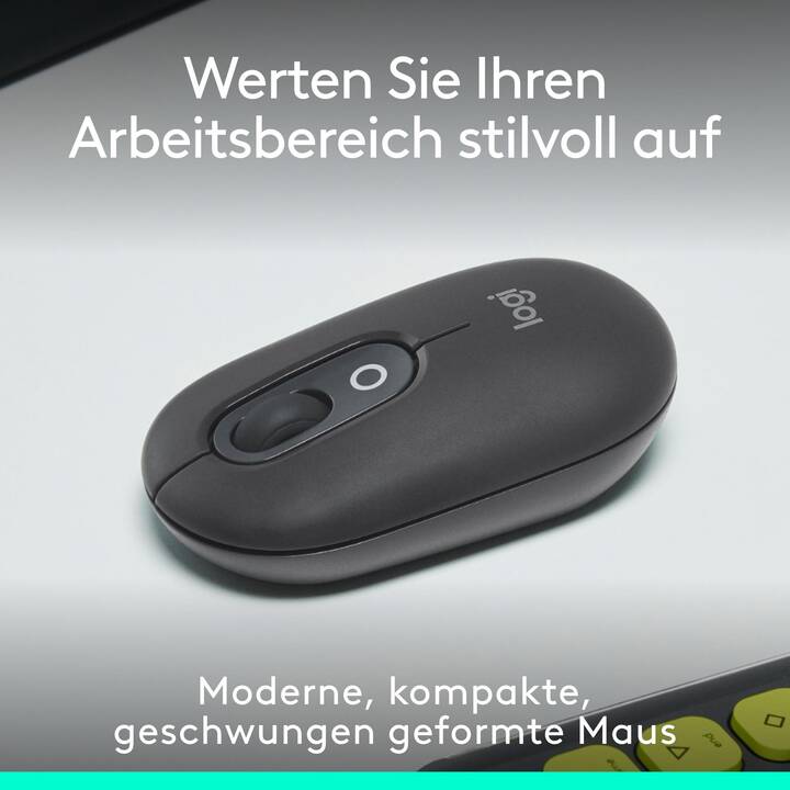 LOGITECH Pop Emoji Maus (Kabellos, Office)