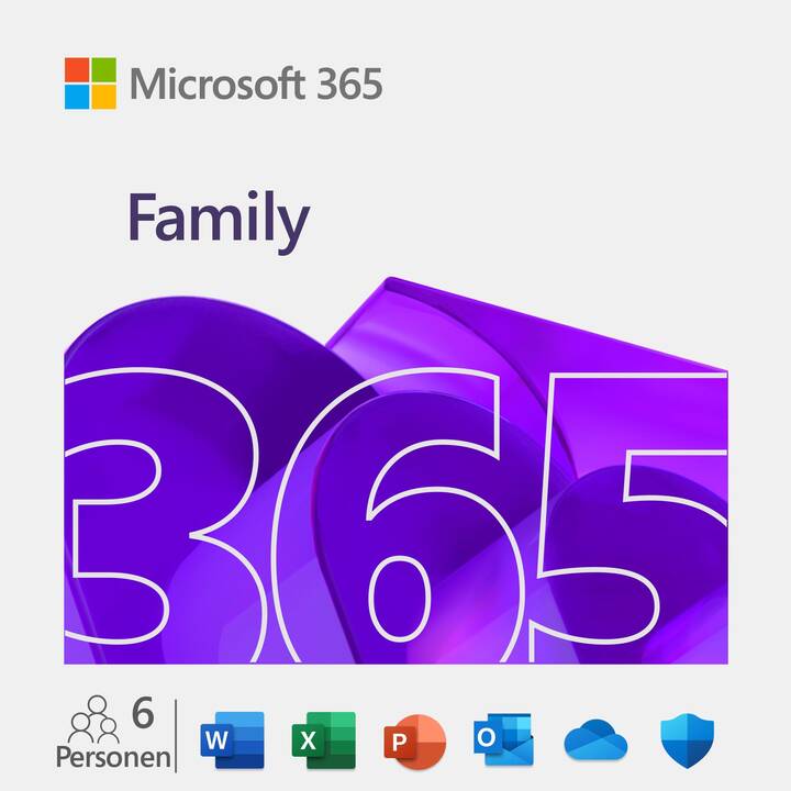 MICROSOFT 365 Family (Jahreslizenz, 6x, 12 Monate, Italienisch)