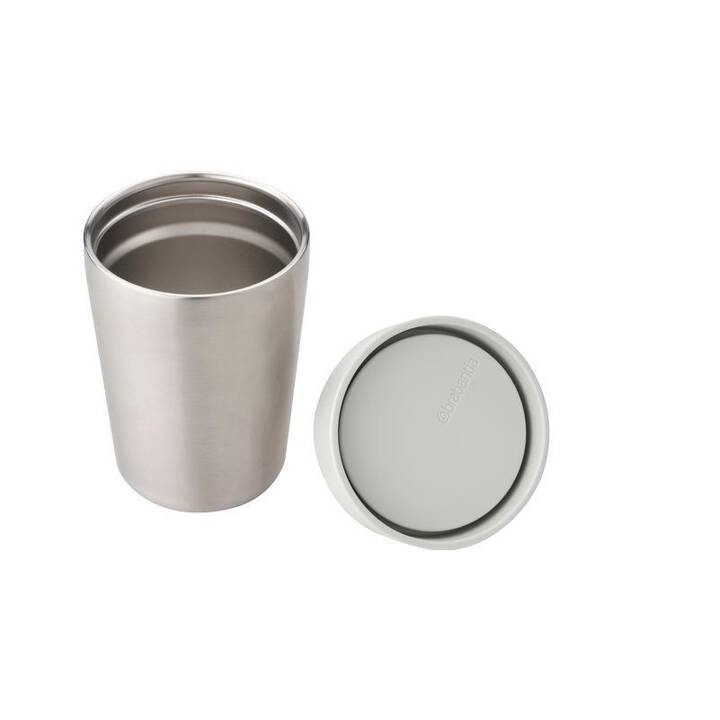 BRABANTIA Thermobecher (200 l, Silber, Hellgrau, Grau, Edelstahl)