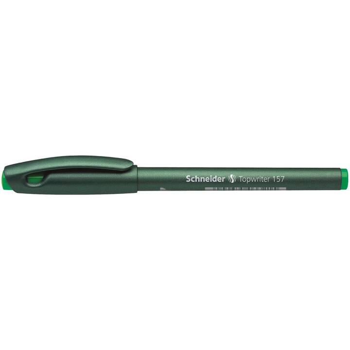 SCHNEIDER 157 Penna a fibra (Verde, 10 pezzo)