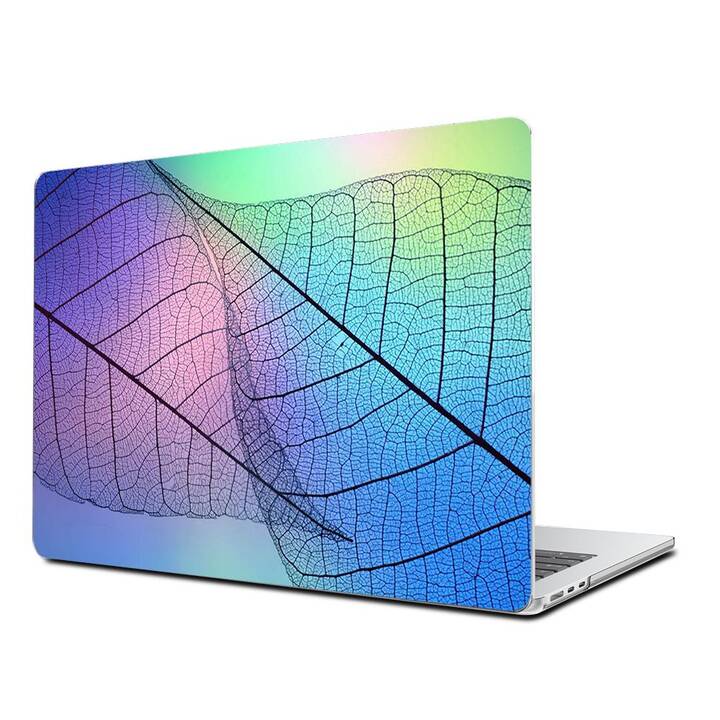 EG Hardcase (MacBook Air 13" M2 2022, Blätter, Blau)